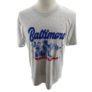 Where Im From Baltimore Maryland Graphic Tee Shirt Mens Large NEW Made In USA